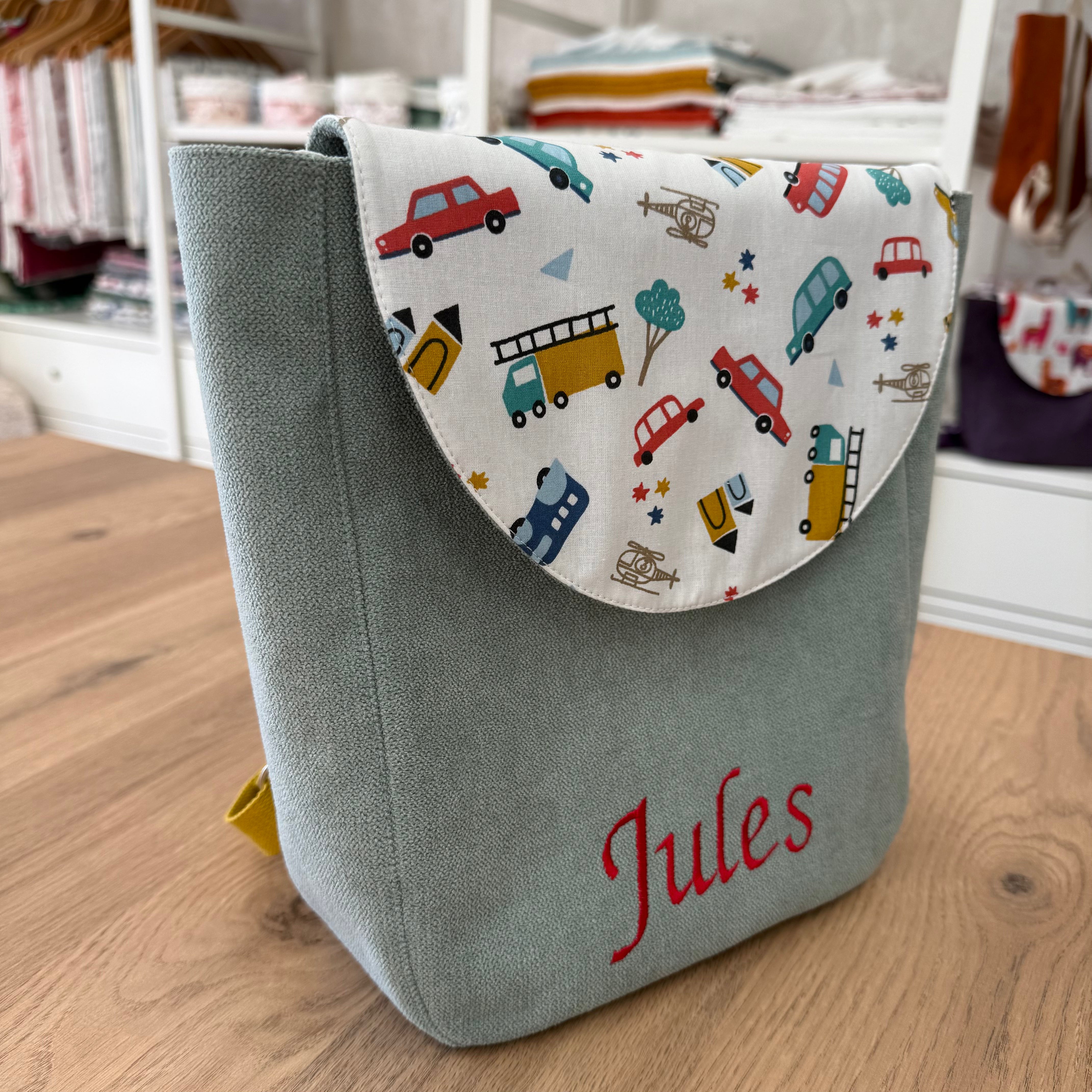 Sac à dos enfant personnalisé couleur et motif au choix