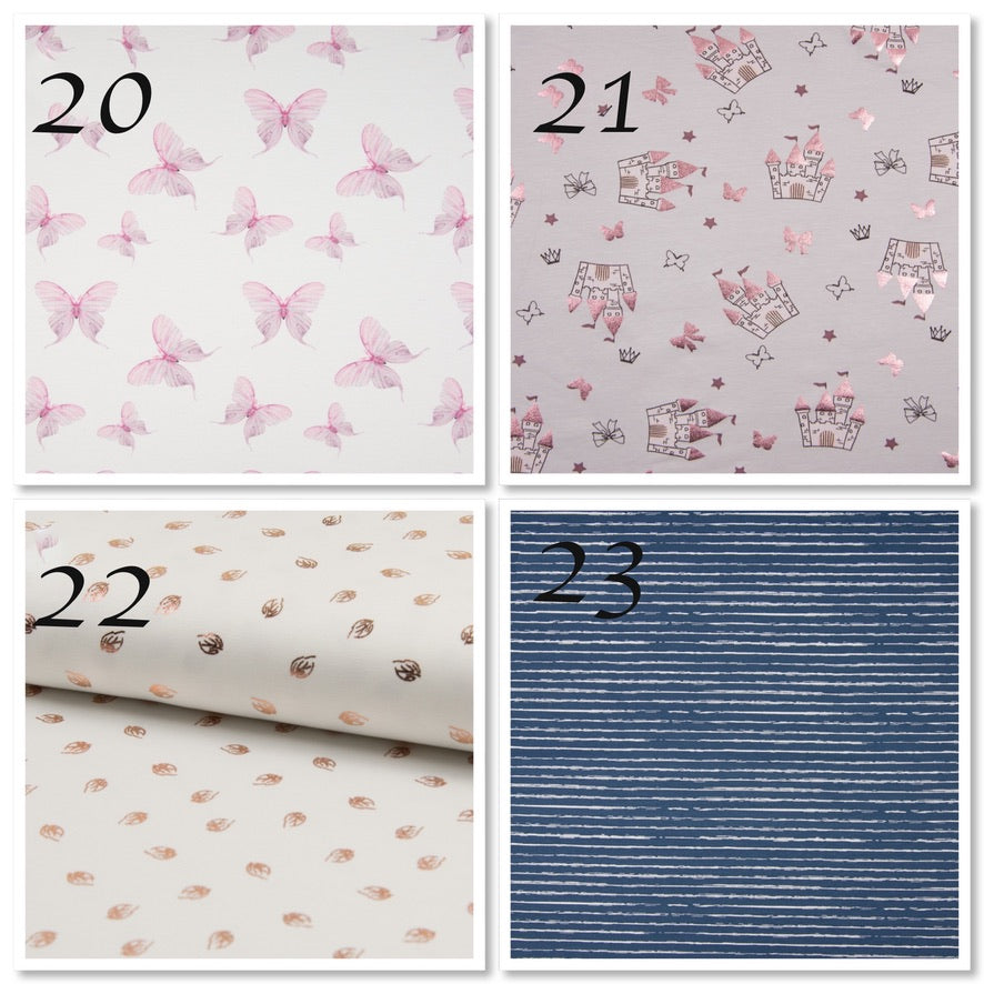 COUVERTURE BEBE COUSUE MAIN - MOTIFS AU CHOIX