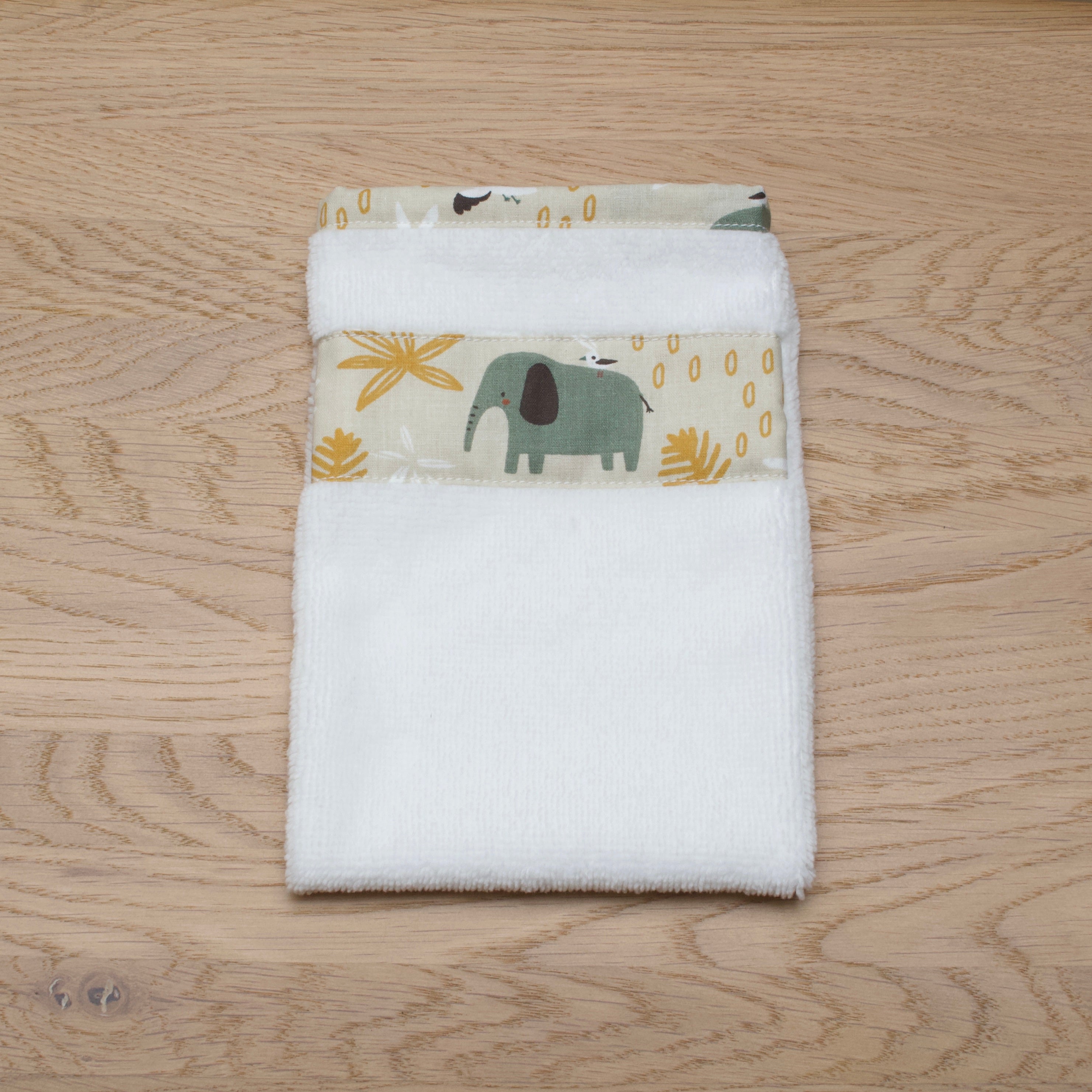 Gant de toilette pour la toilette de bébé, motifs au choix