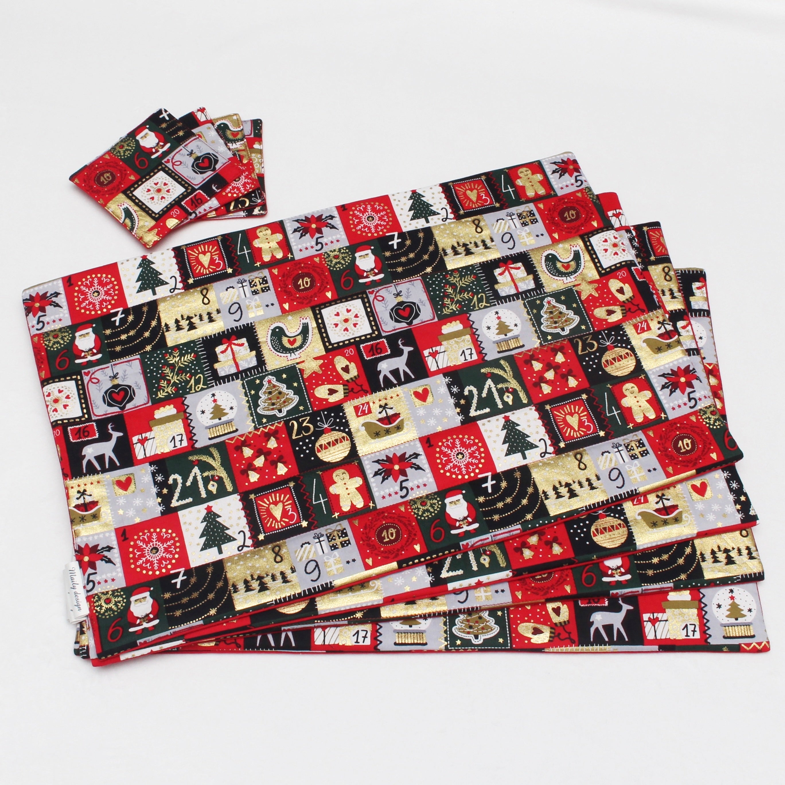 4 Sets de table + Dessous de verre