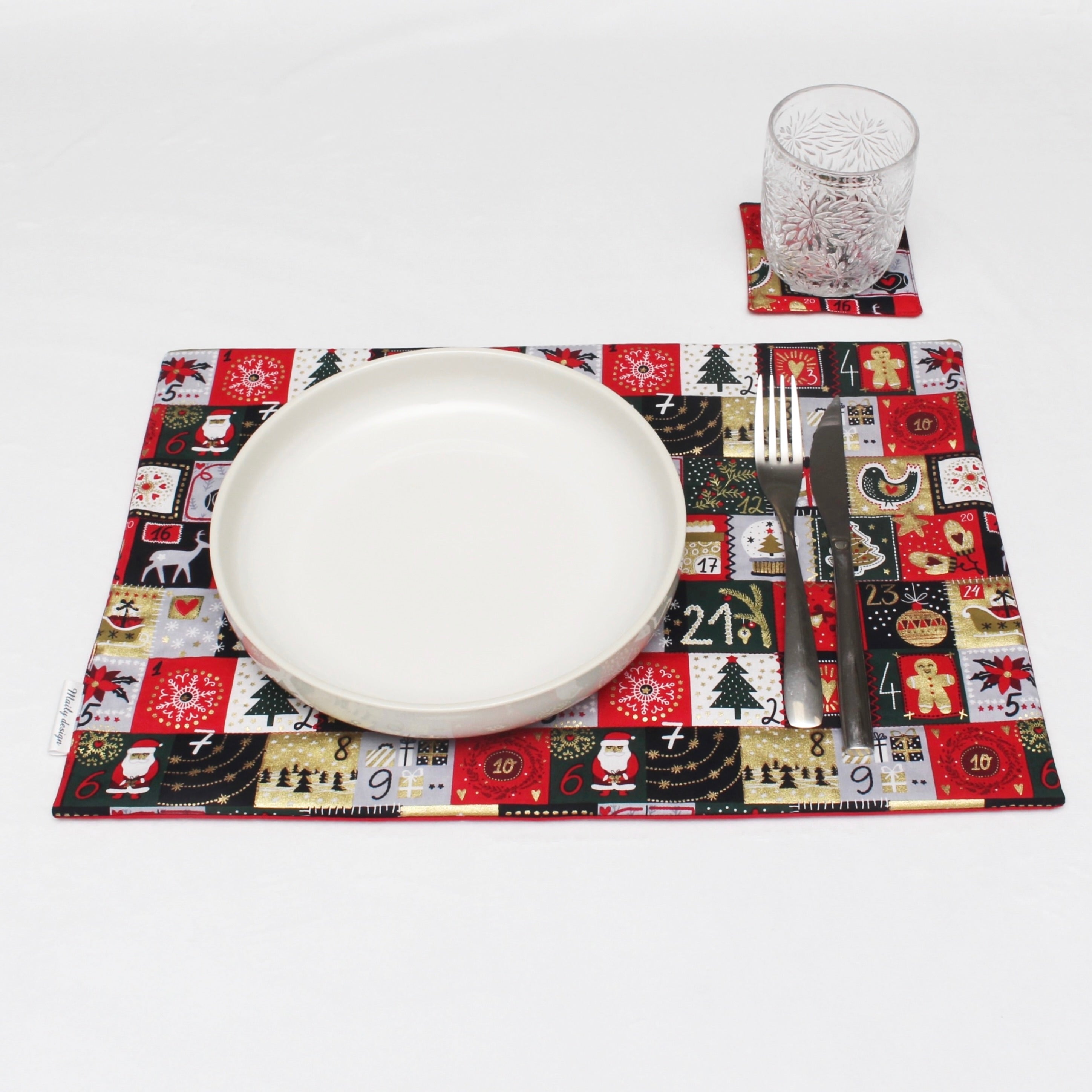 4 Sets de table + Dessous de verre