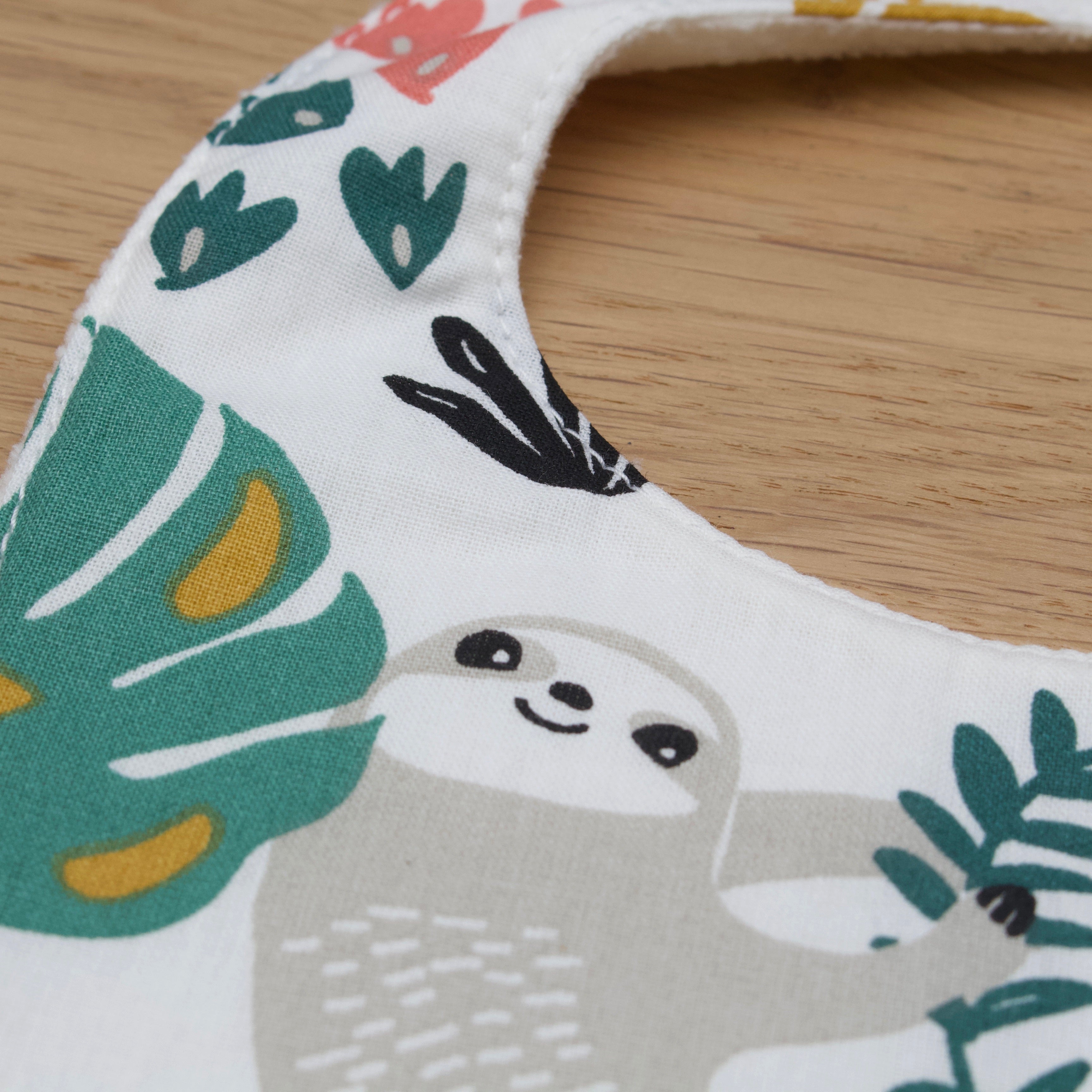 Bavoir taille naissance, motif au choix, fait main