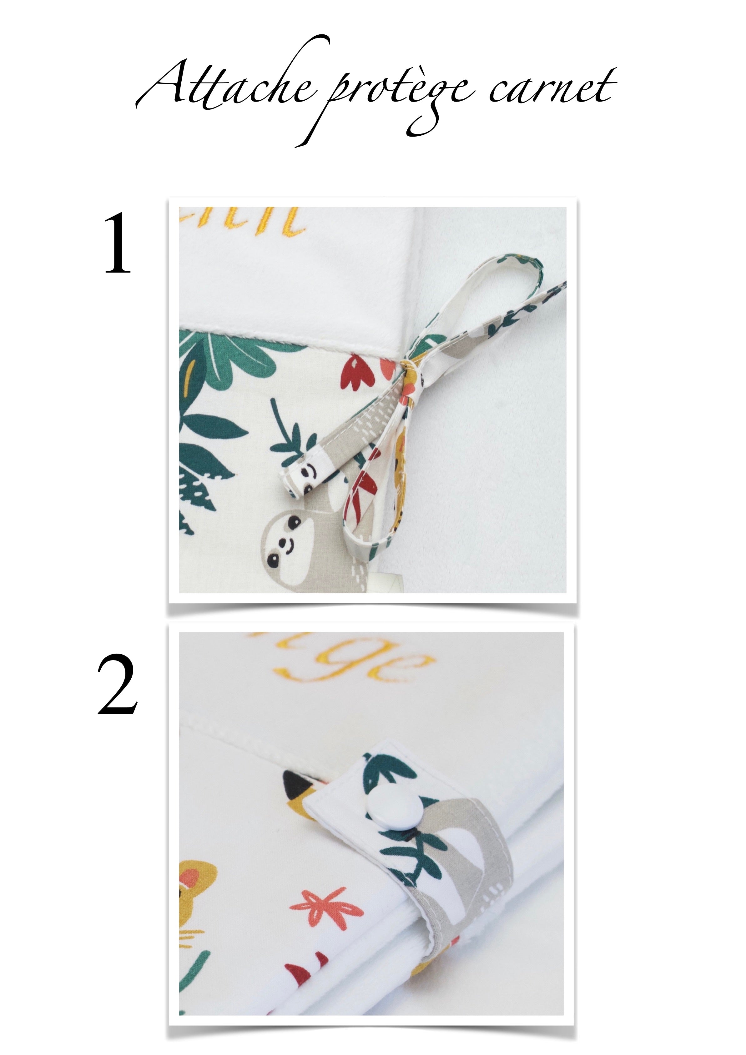 Protège Carnet de Santé Personnalisé avec Prénom Brodé