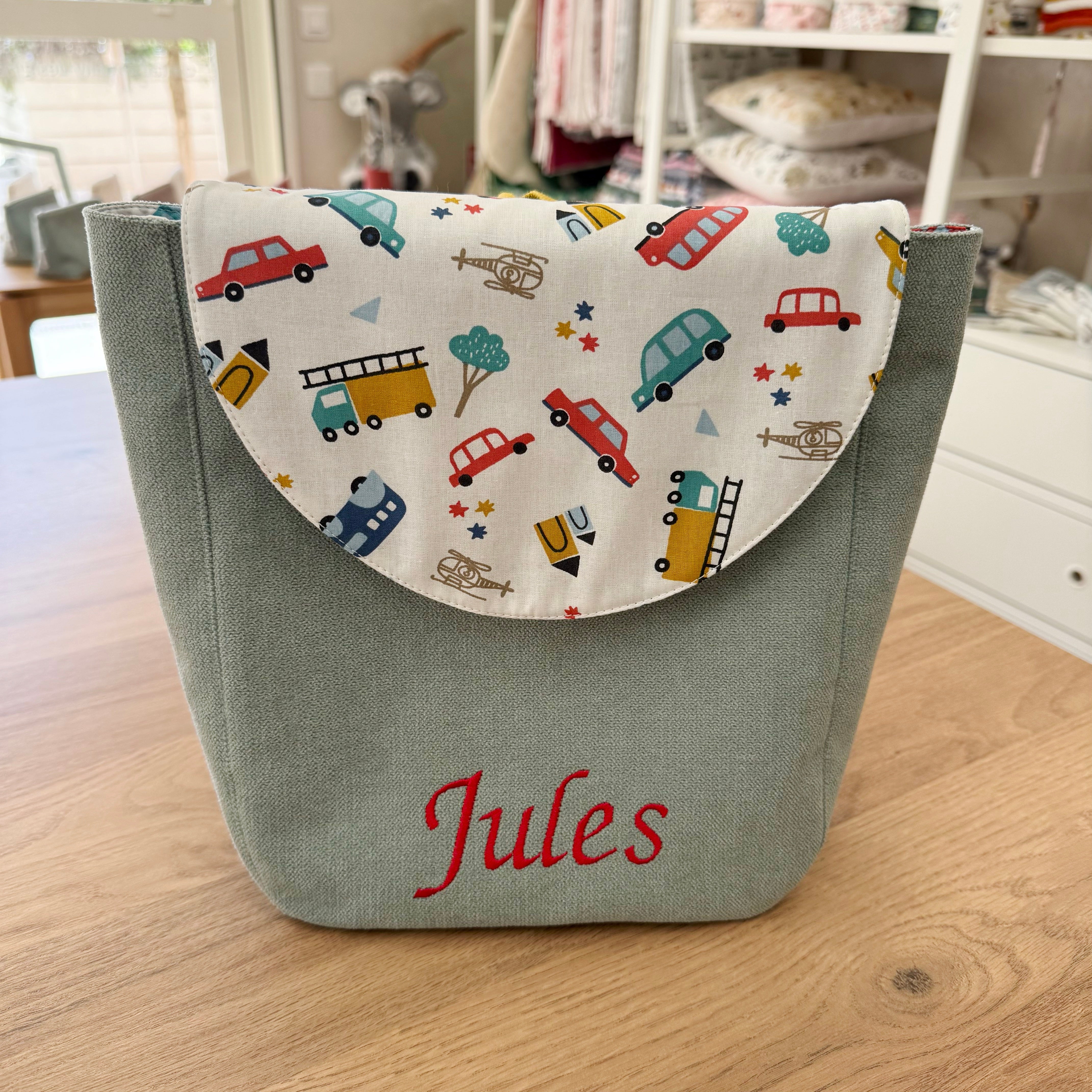 Sac à dos enfant personnalisé couleur et motif au choix