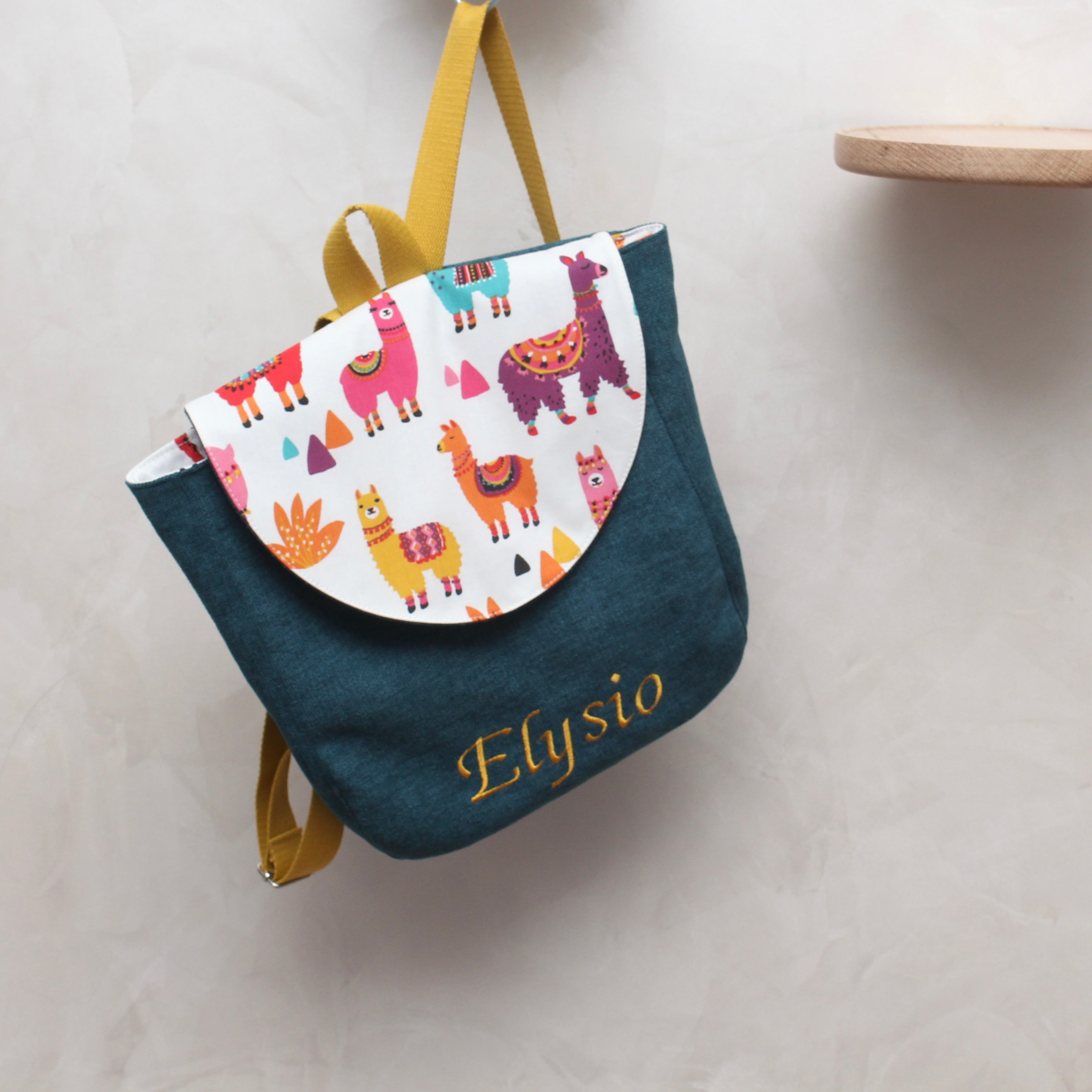 Sac à dos enfant personnalisé couleur et motif au choix