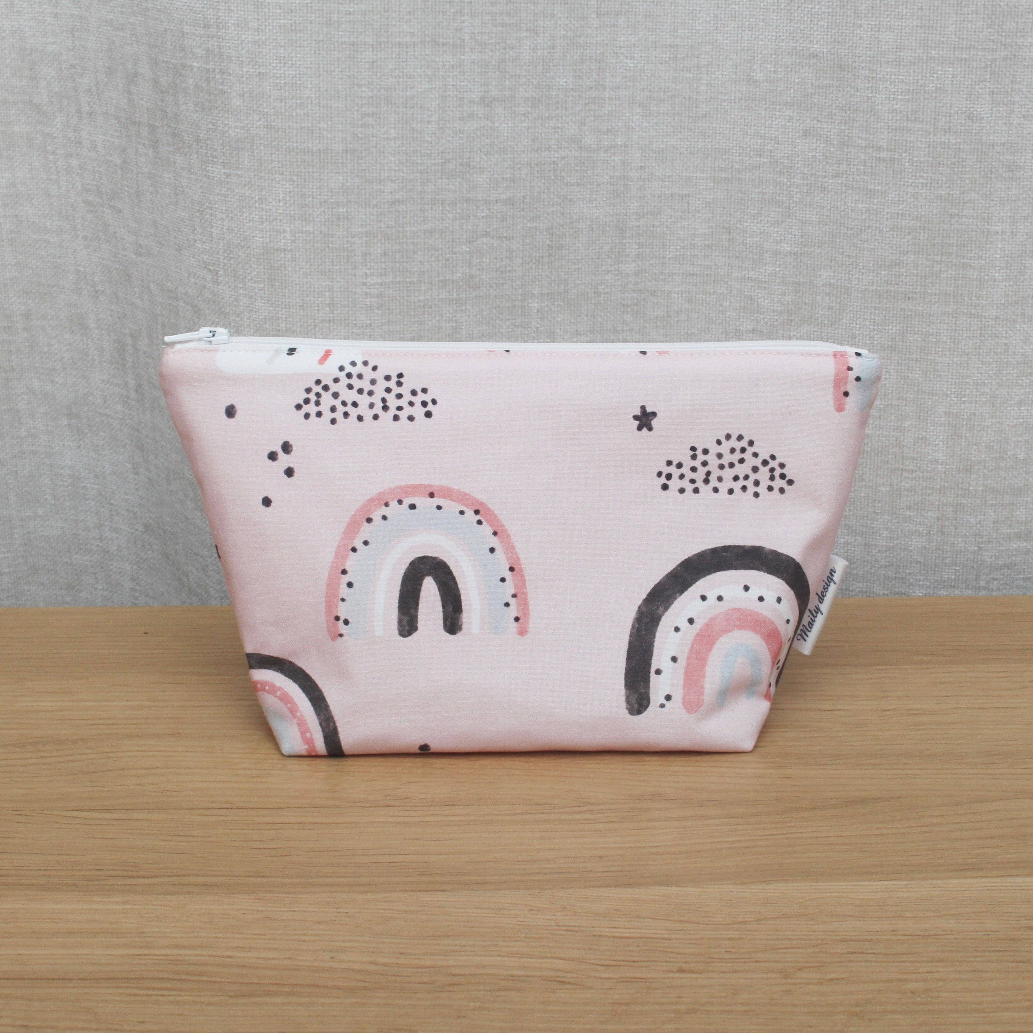 Trousse de rangement personnalisable pour le nécessaire de bébé - Thèmes Arc en ciel