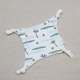 PACK NAISSANCE  CROCODILE - 1 COUVERTURE 75 X 75 CM ET 1 DOUDOU PLAT
