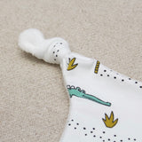 PACK NAISSANCE  CROCODILE - 1 COUVERTURE 75 X 75 CM ET 1 DOUDOU PLAT