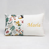 COUSSIN DECO RECTANGULAIRE AVEC BRODERIE PRENOM - MOTIF AU CHOIX