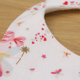 Bavoir naissance "fée rose"