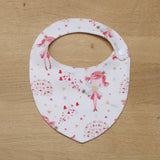 Bavoir naissance "fée rose"