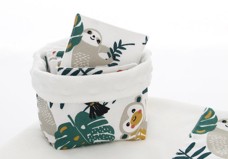Pack naissance  "Tropical, fond blanc"
